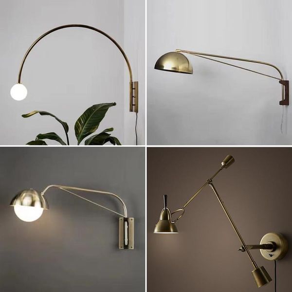 

wall lamp vintage aplique luz pared wood living room aisle bedroom monkey lights for home