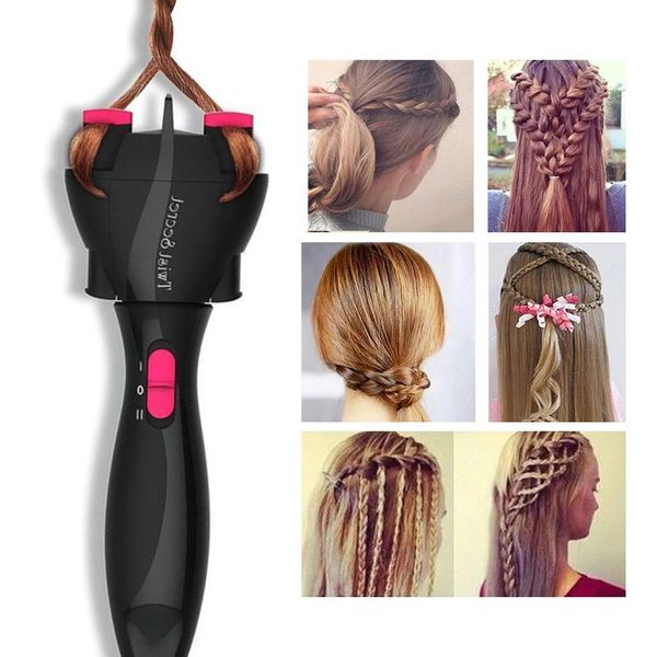 

electric hair brushes automatic braider twist styling braiding machine quick braid tool