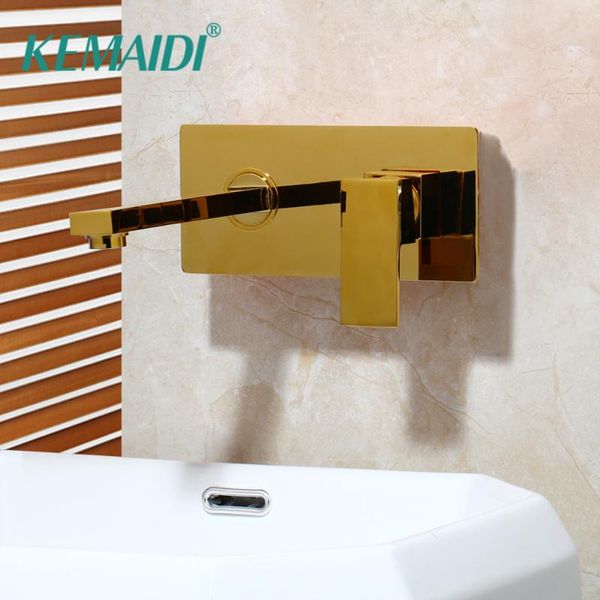 

bathroom sink faucets kemaidi gold finished chrome bathtub solid brass faucet deck mounted basin mixer tap