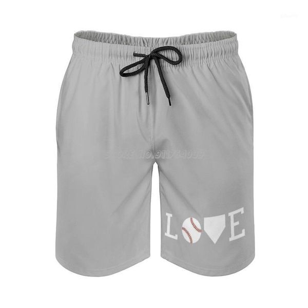 

men's shorts love baseball sport running beach trunk pants with mesh lining trunks sports americas favorite, White;black