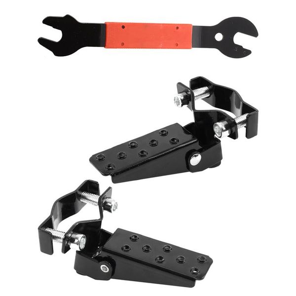 

tools cycling bike bicycle pedal wrench 15/16/17mm with 1-pair black steel frame foot-pedal folding 25mm-30mm