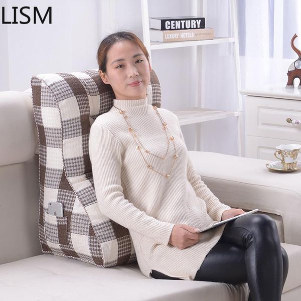 

sofa triangle cushion pillow home decor coussin decoratif removable washable large backrest bag meditation cushions chair pad cushion/decora