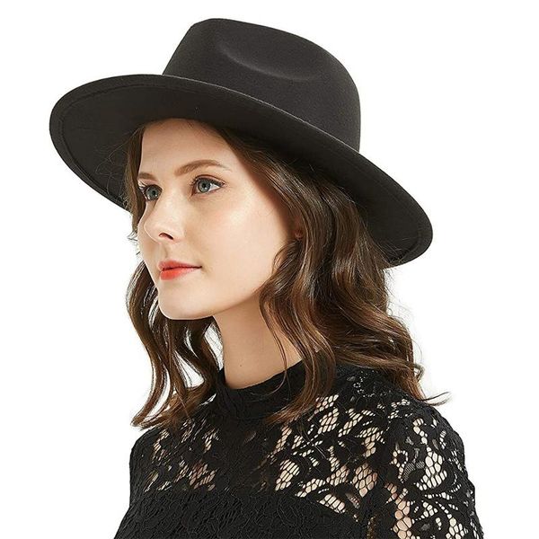 

wide brim hats 2 sizes parent-child men women kids panama sunhats fedora caps trilby jazz outdoor travel party street style, Blue;gray