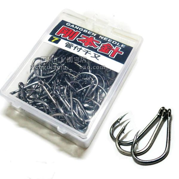 

boxes hooks/lot japan fishing hooks with tube barbed ring crochet hook equipment tackles