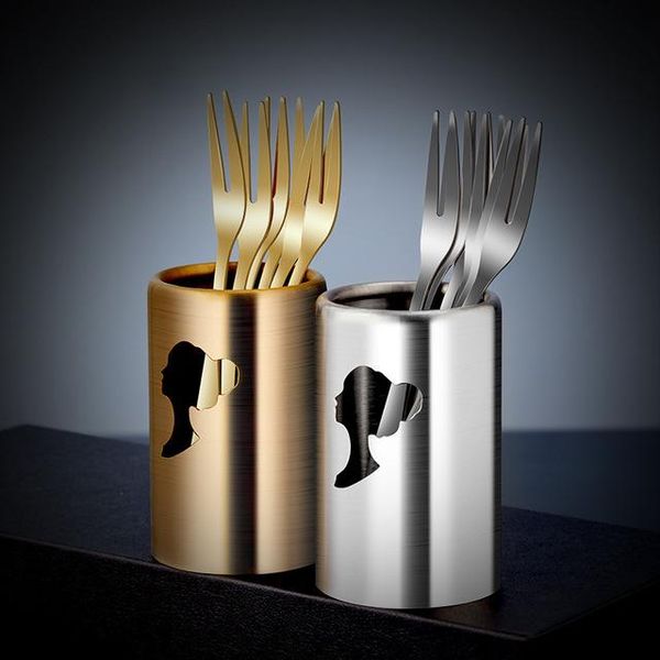 

forks 304 stainless steel fruit fork family set cake moon dessert cheese european