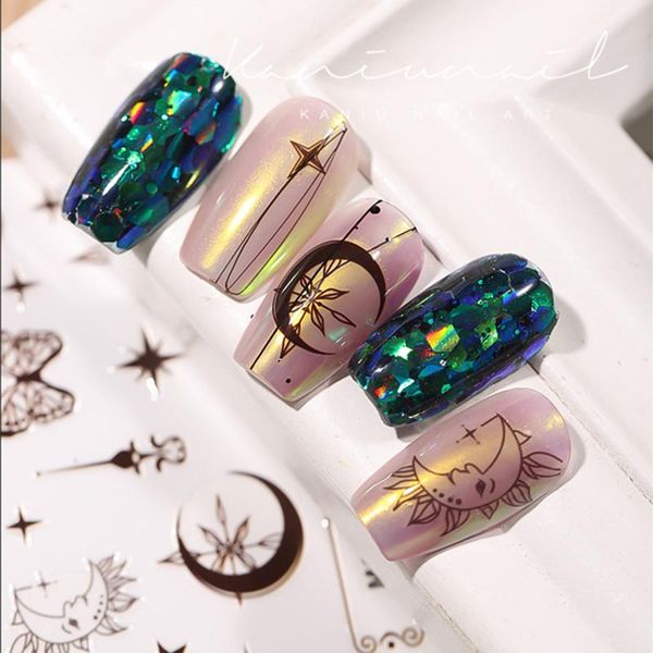 

nail art kits 3d glitter sequins flakes acrylic sparkle stickers decals for decoration beauty