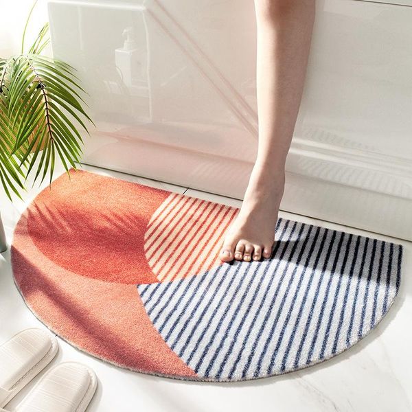 

bath mats modern geometric shape home wear-resistant mat