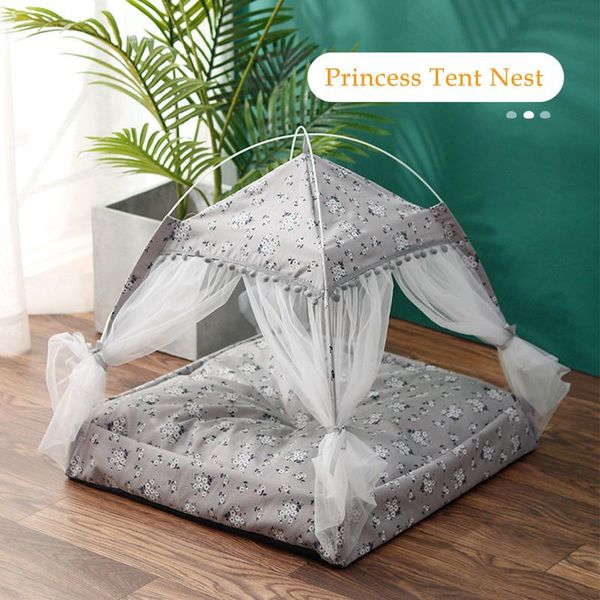 

cat beds & furniture household goods pet tent portable folding house dog game mattress waterproof kennel bed for small and medium-sized dogs