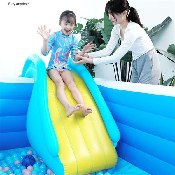 

inflatable floats & tubes 2021 pool water slide party kids pvc indoor outdoor children playing toys swimming accessories