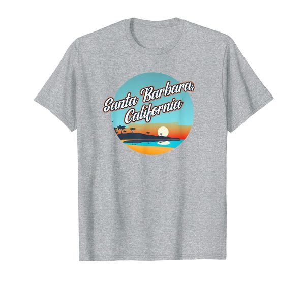 

santa barbara , california tourism - california tourist t-shirt, White;black