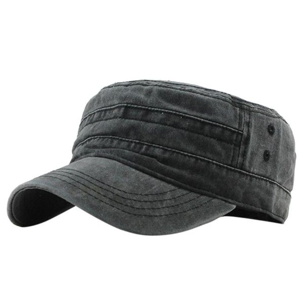 

wide brim hats fashion flat sun hat baseball caps women men outdoor casual washed denim solid visor snapback, Blue;gray