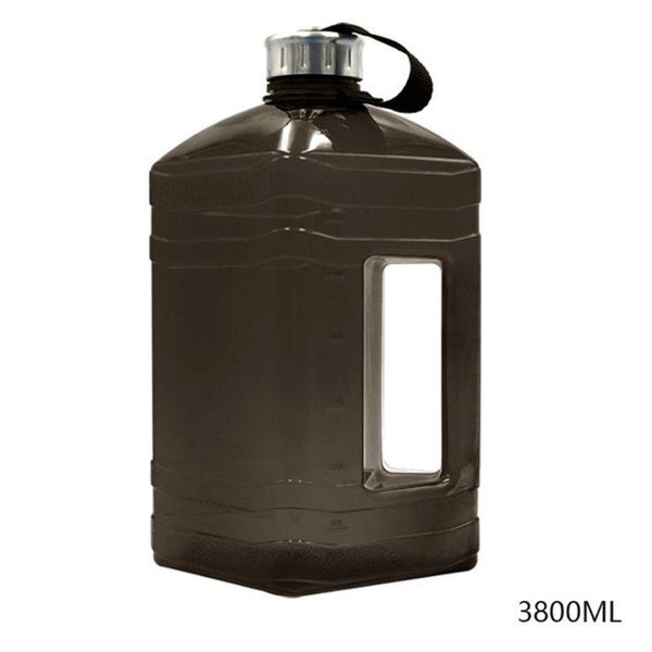 

water bottle 3.8l large capacity sports with handle and scale outdoor reusable