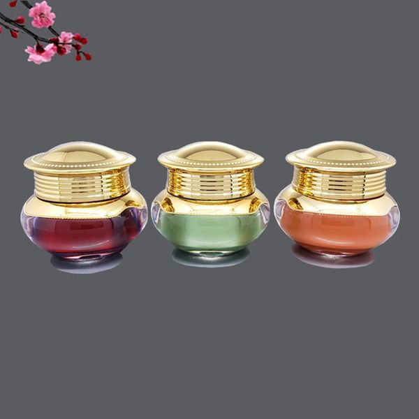 

storage bottles & jars 10/20pcs 15g empty cosmetic pack for eye cream portable travel box orange/green/wine red acrylic jar refillable bottl