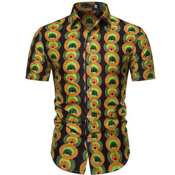 

print shirts men casual summer brand short sleeve mens aloha shirt beach holiday hawaiian camisas hawaii ethnic style camisa 210524, White;black