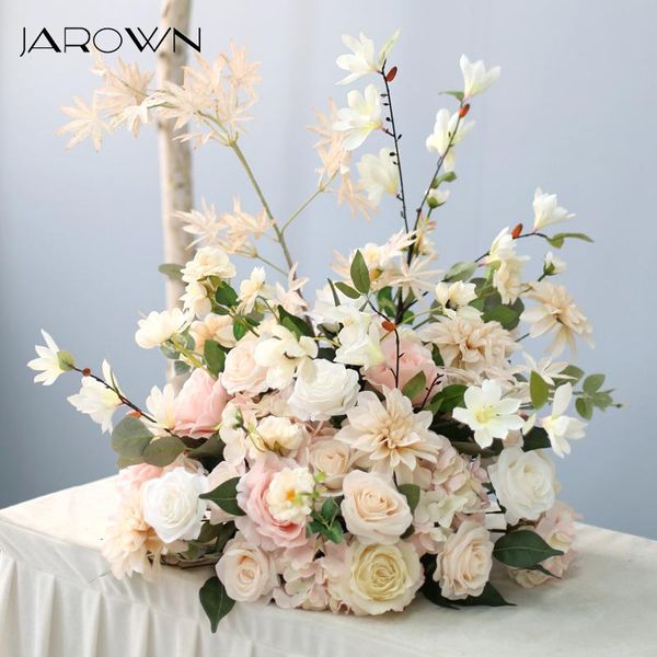 

customize artificial flowers wedding roman column 60cm flower ball arrangement rose centerpiece party table decor decorative & wreaths