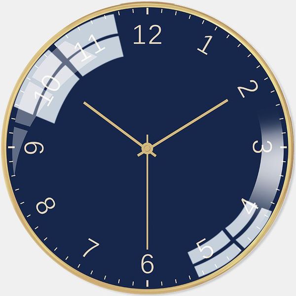 

wall clocks nordic luxury clock silent metal living room kitchen creative modern gold home decor duvar saati gift fz671