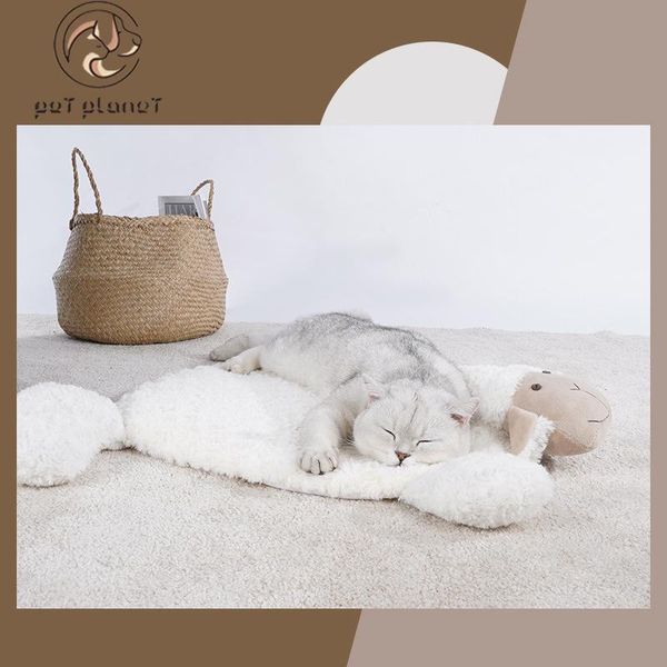 

cat beds & furniture lamb mat sleeping dog pet cotton
