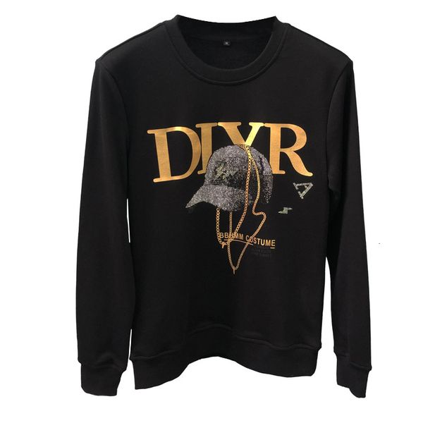 

men's t-shirts big man shirt with long sleeves, jacket british and american hats, 25s1, White;black