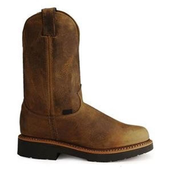 

boots men shoes fashion casual personality street retro classic brown pu old round toe low heel comfortable martin 3kc444 vfmi, Black