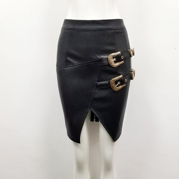 

skirt summer mode of black leather party get pencils