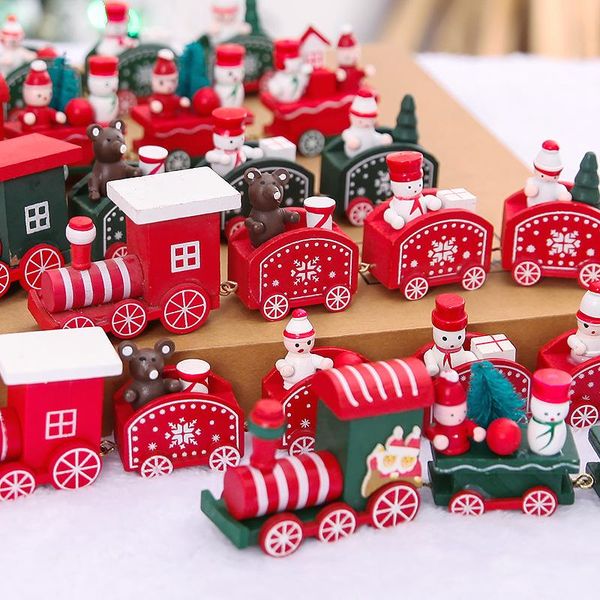 

party decoration christmas gift five train children cartoon ornaments