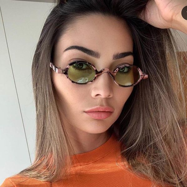 

sunglasses small face round leopard green women man rivet point oval shades retro ocean lens sun glasses for men zonnebril dames, White;black