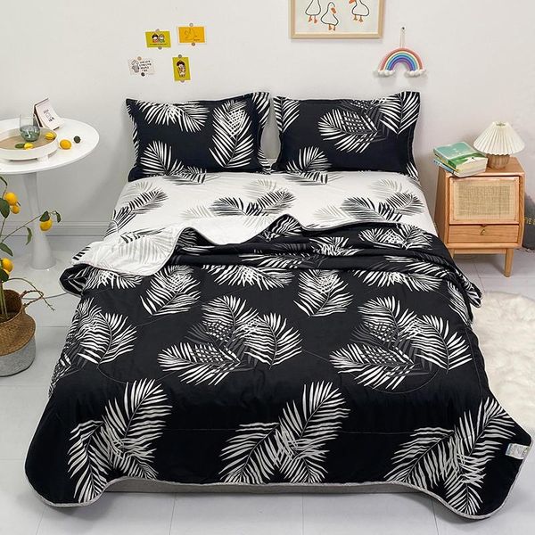 

comforters & sets student dormitory 1 pc summer quilt single/queen/king size bedspread for machine washable printing comforter (no pillowcas