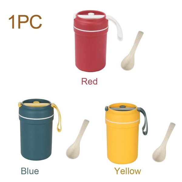

water bottles kitchen leak proof portable soup porridge holder student breakfast pp large capacity sealing insulation flasks with spoon