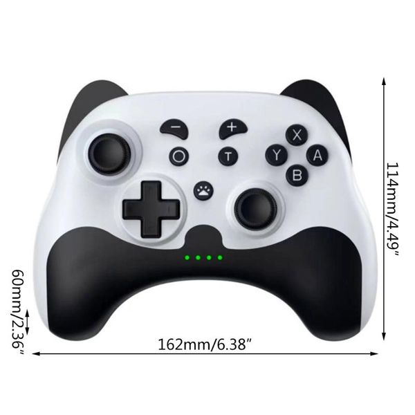 

game controllers & joysticks 67ja wireless controller bluetooth-compatible gamepad with 6-axis motor turbo function compatible switch/androi