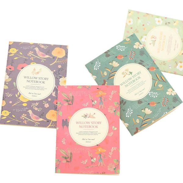 

pcs mini notebooks diary pocket notepads flower birds pattern graffiti books promotional gift stationery (mixed pattern), Purple;pink