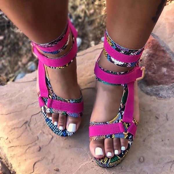 

summer women sandals rome retro casual shoes thick bottom wedge open toe beach ankel strap female#0428, Black