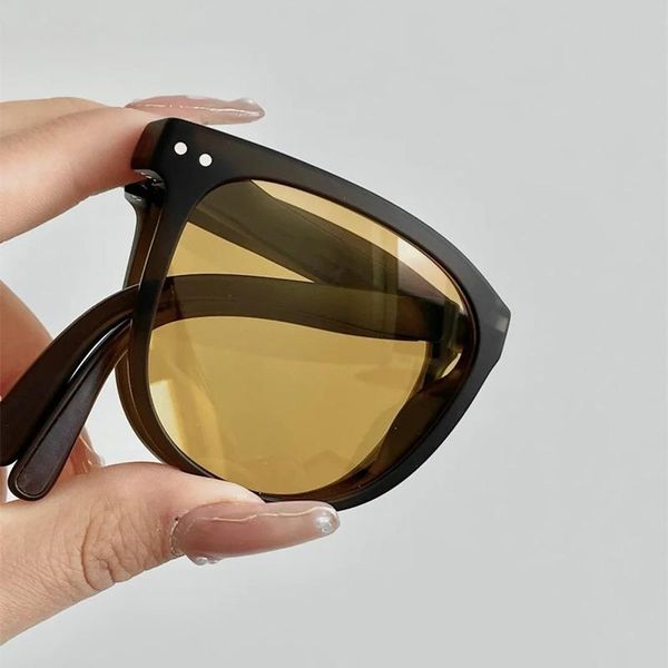 

outdoor eyewear 2021 fashion fordable sunglasses women portable goggles trendy anti-uv sun glasses for uv400 travel fishing hiking