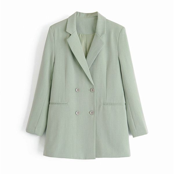 

fashion designer blazer jacket women's double breasted metal lion buttons blazers feminino office wear suit 210430, White;black
