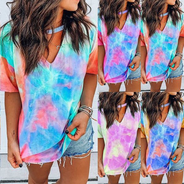 

women's summer popular loose short sleeve printed t-shirt om9254, White