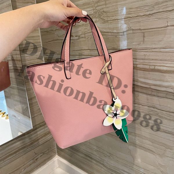 

ladies genuine leather hobos pink totes handbags women all over letters luxury brand design shoulder armpit bags fashion m size tote handbag