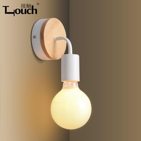

modern minimalist living room bedroom bedside entrance hall home aisle wooden single head restroom wall lamp
