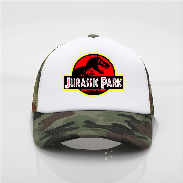 

jurassic park printing baseball cap men and women summer sun hat, Blue;gray