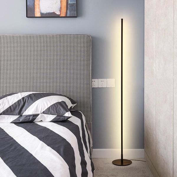 

modern led floor lamp dimming living room standing lamps bedroom bedside lighting stand light indoor decoration