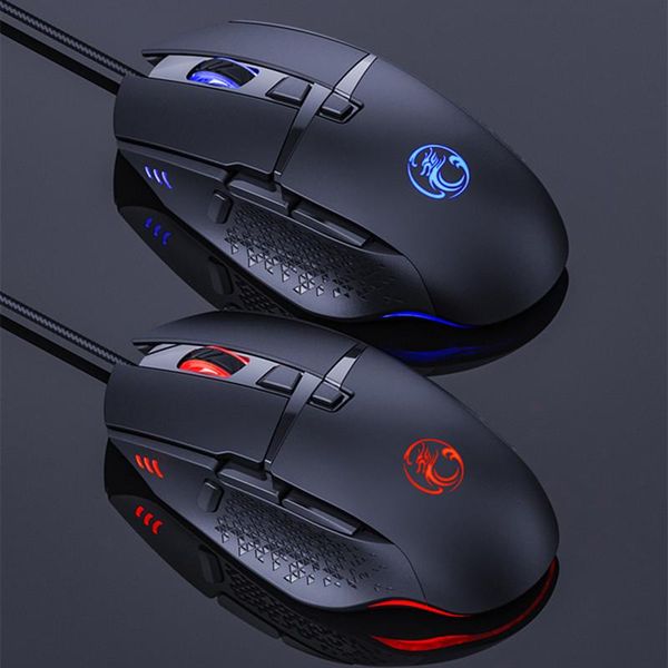 

wired gaming mosue gamer computer mouse ergonomic mause usb 8 keys customizable 8d 7200 dpi led mice for pc
