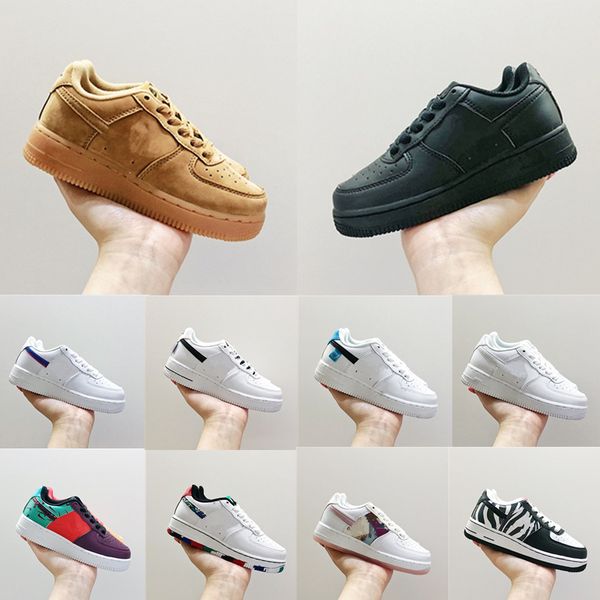 

2021 low cut one 1 kids skateboard sneakers original shadow chassures rubber children white black enfant leather trainers eur25-35