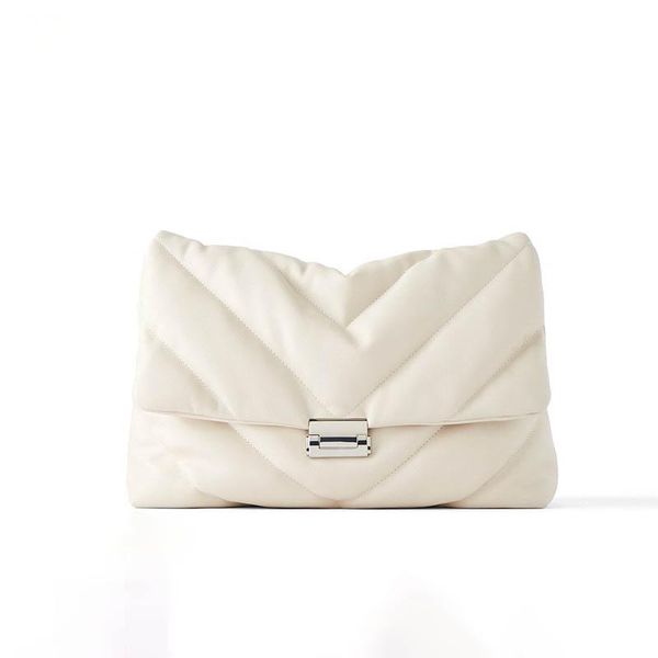 

evening bags 2021 pu leather crossbody women's trending shoulder handbags luxury big chain tote white lady messenger bag purse