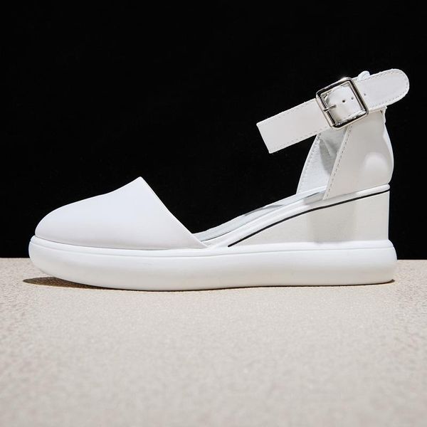 

summer beige heeled sandals female shoe breathable increasing height clogs wedge black girls comfort platform closed high f dress shoes