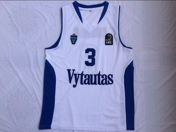 

ncaa 3 liangelo ball vytautas basketball shirt 1 lamelo jersey uniform all stitched college lithuania prienu white, Black;red