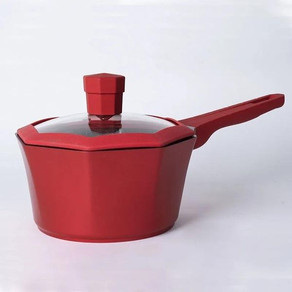 

pans star anise maifan stone red milk pot household cooking nonstick cooker induction gas stove universal cookware frying pan