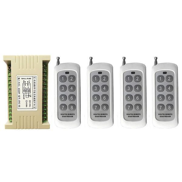 

remote controlers 500m ac 220v 8 ch channel 8ch rf wireless control switch & system receiver transmitter 315/433 relay