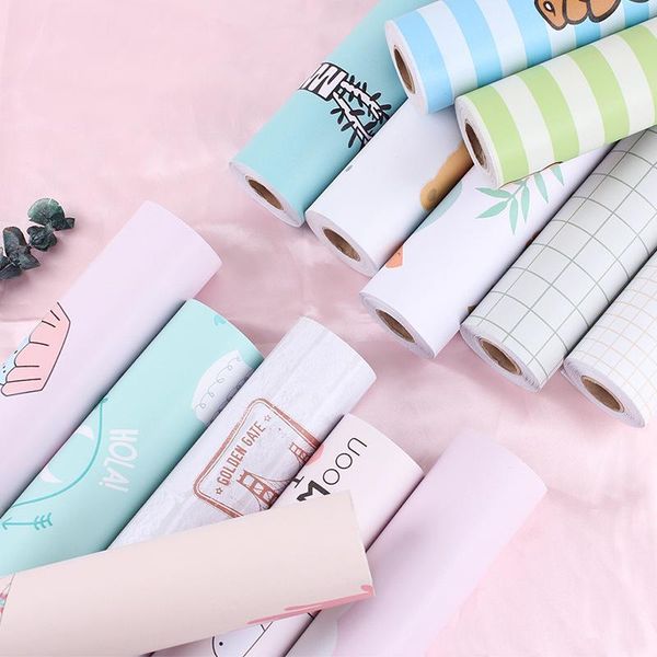 

wallpapers wallpaper self-adhesive bedroom girl waterproof warm pink dormitory wall stickers decorative deskcabinet furniture