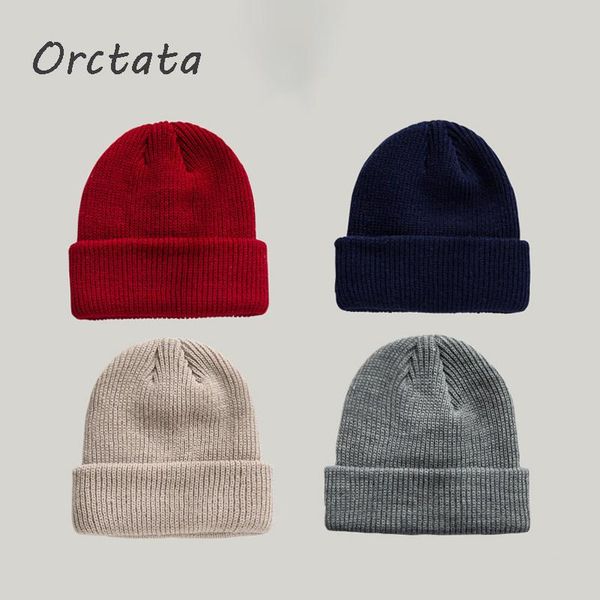 

beanies vintage winter warm knitted hats for women men fashion spring autumn solid color woolen knit skullies cap hat
