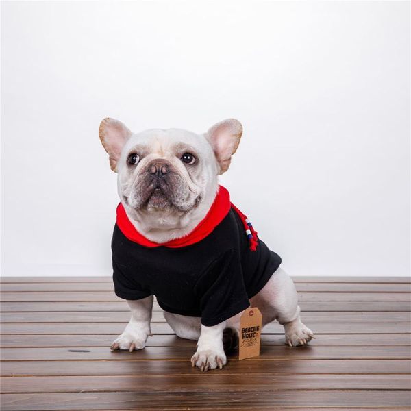 

puppy dogs cat cats cute lovely cotton black white is clothes spring and summer hooded sweaters pet dog apparel