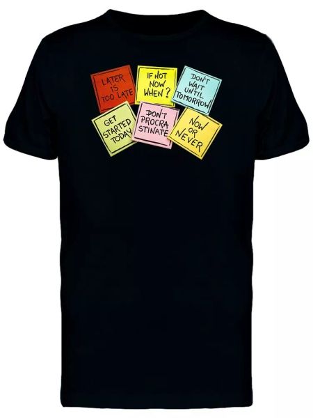 

Sticky Notes With Quotes Men's Tee -Image by Shutterstock, White;black