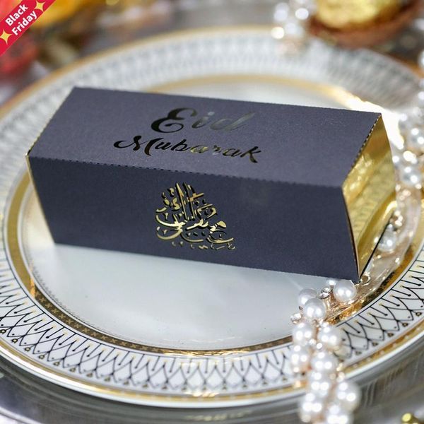 

gift wrap 20pcs eid mubarak cake favor boxes laser cut candy chocolates box happy muslim party decoration